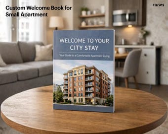 Printed Airbnb Welcome Book: Custom Apartment Rental Guide