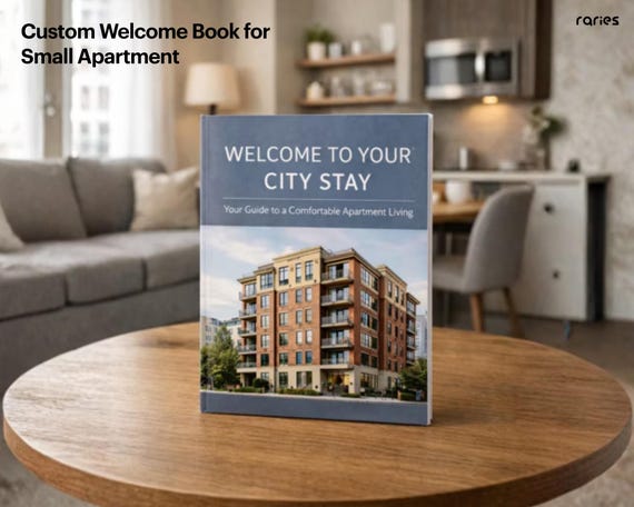 Printed Airbnb Welcome Book: Custom Apartment Rental Guide
