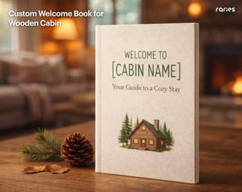 Wooden Cabin Airbnb Welcome Book: Rustic Guest Guide