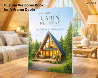 A-Frame Cabin Airbnb Welcome Book: Custom Vacation Rental Guide