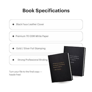 Custom Faux Leather Thesis Dissertation Printing image 2