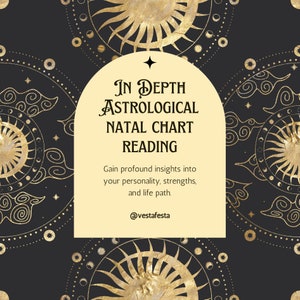 In-Depth Natal Chart & Aspects Reading - Uncover Your Astrological Blueprint