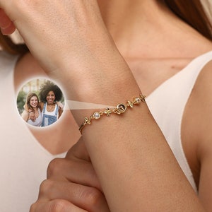 Projection Bracelet Photo inside • Customized Photo Projection Bracelet • Memorial Bracelet • Birthday Gift • Gift for He • Gift for Women