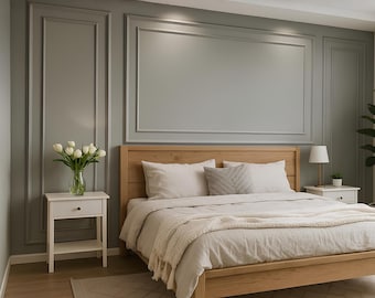 DIY Wall Molding Kit for Bedroom: Picture Frame Wainscoting Polystyrene Panels