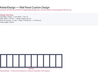Custom Wall Molding – 7cm (3") Polystyrene Wall Design