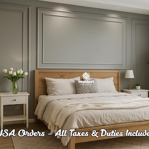 DIY Wall Molding Kit for Bedroom: Picture Frame Wainscoting Polystyrene Panels