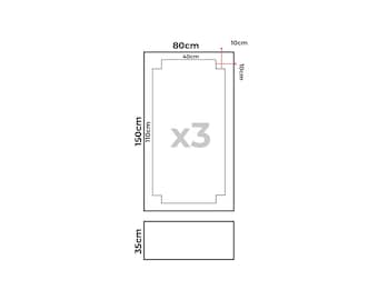 Custom Made Project for lillianhutt91 x 2.5cm Wall Molding- Peel and Stick
