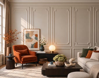 Precut Wall Molding Kit: Ready to Assemble Wall Panel