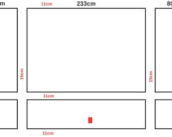 Custom Made Project for Tania Viva x 4cm Wall Molding- Peel and Stick