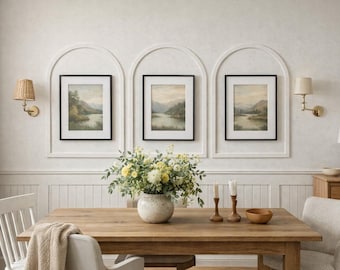 MDF Wall Molding Kit, Arched Wall Panel, Pre-cut, Ready to Assemble