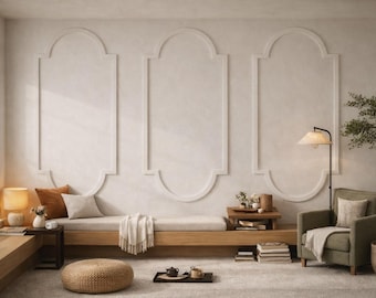 Arched MDF Wall Molding – Decorative Wall Paneling Kit