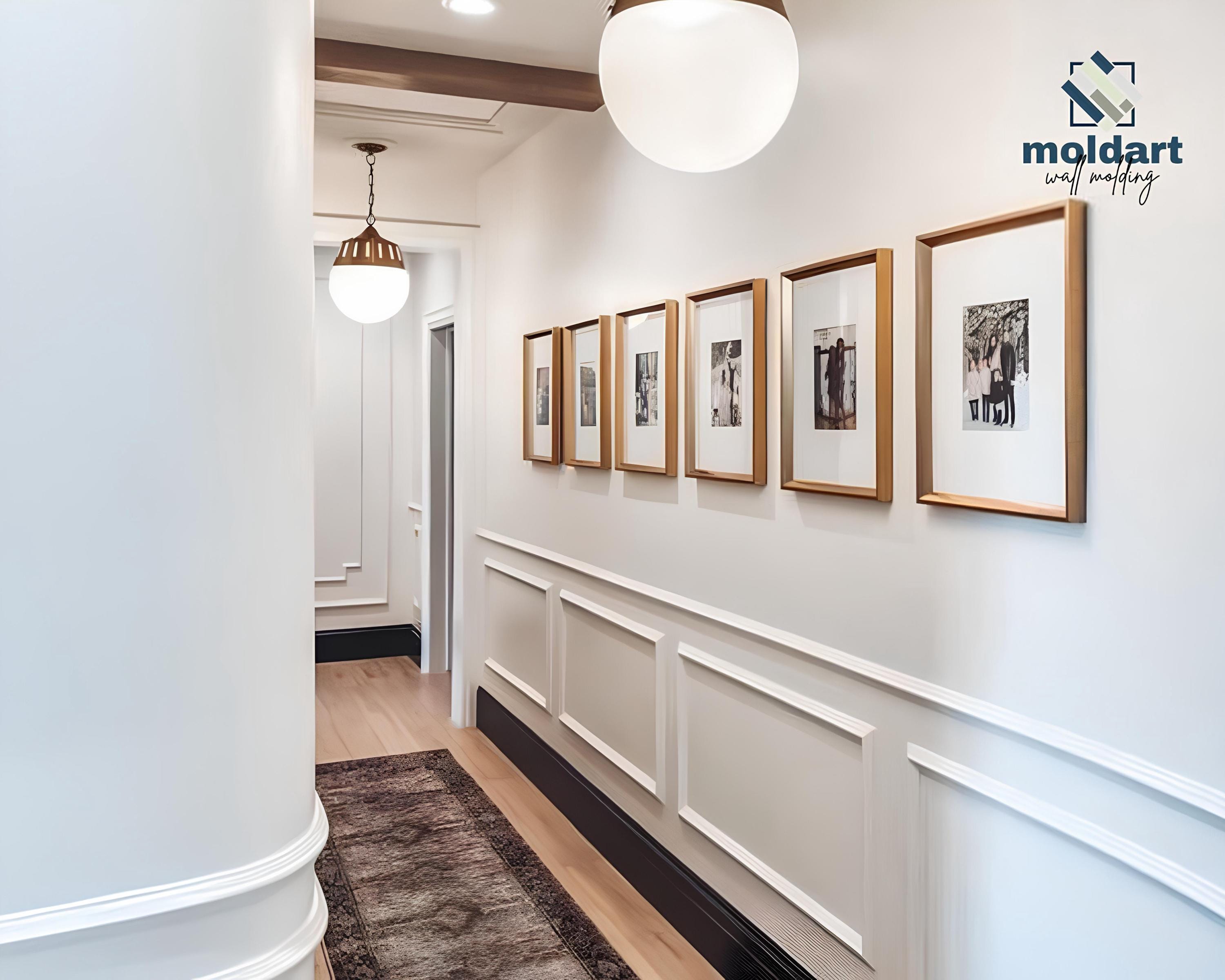 Half Wall Paneling, Precut Primed Wall Molding Package Ready to