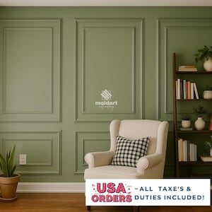 Vorgeschnittenes Wandleisten-Set: Nested Frame Accent Wall Panel