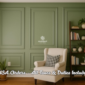 Pre-Cut Wall Molding Kit: Nested Frame Accent Wall Panel