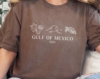 Gulf of Mexico Shirt, Gulf Coast Shirt, Texas Alabama Mississippi Florida Beach, American Gulf of Mexico, Patriotic Shirt, Comfort Colors®