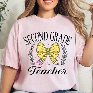 Comfort Colors® Second Grade Teacher Shirt, 2nd Grade Teacher Shirt, 2nd Grade T-Shirt, Second Grade TShirt, Elementary School, Teaching Tee