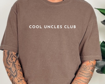 Comfort Colors® Cool Uncles Club Shirt, Pregnancy Announcement TShirt for Uncle, Cool Uncle T-Shirt, New Uncle Shirt, Gift for Uncle to Be