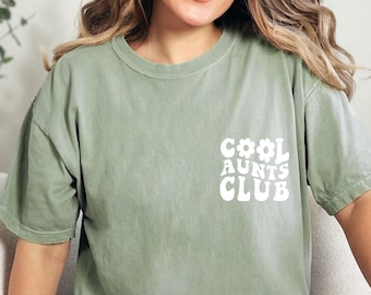 Tante shirt, cool tantes clubshirt, tante shirt, cadeau voor tante, nieuwe tante cadeau voor zus, zwangerschapsaankondiging voor tante