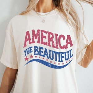 Retro America Shirt, America The Beautiful, 4th Of July Shirt, Fourth Of July, Patriotic USA Gift, Unisex Graphic