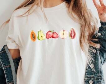 Fruktig skjorta, rolig pride-t-shirt, HBTQ-skjorta, saffisk skjorta, subtil lesbisk skjorta, rolig lesbisk, presenter för WLW HBTQ+, rolig gay-t-shirt