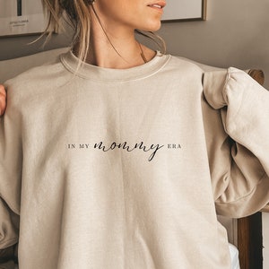 In my mommy era sweatshirt, mommy era shirt, mom era shirt, oversized retro mommy sweatshirt, mommy shirt, gift for mom, pregnancy reveal