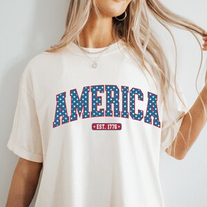 Retro USA shirt, 4th of July tee, Retro funny fourth shirt, Womens 4th of July shirt, America Patriotic Shirt, Independence, Comfort Colors