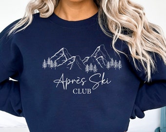 Apres Ski Sweatshirt, Retro Ski Sweater, Apres Ski Crewneck, Cute Winter Sports Sweatshirt, Apres Ski Girls Weekend, Skiing Sweatshirt