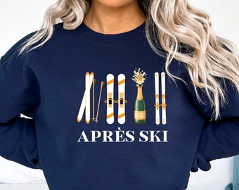 Après-ski sweatshirt, wintersporttrui, ski-weekendtrip, meisjesweekendsweater, Aspen-trui, hier voor après-skivakantie