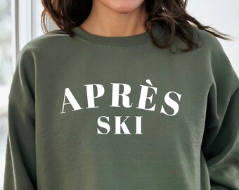 Après-ski sweatshirt, wintersporttrui, ski-weekendtrip, meisjesweekendsweater, Aspen-trui, hier voor après-skivakantie