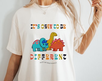 Het is oké om anders te zijn Autisme Awareness Shirt, Autisme Moeder, Neurodiversiteit, Autisme Leraar Shirt, SLP Shirt, Speciale Ed, Inclusie Shirt