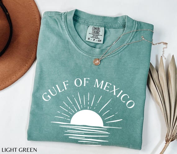 Gulf of Mexico Shirt, Gulf Coast Shirt, Historical Gulf of Mexico, Golfo de Mexico Shirt, Gift for Mexico Lover, Mexico Gift, Comfort Colors