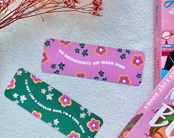 Mean Girls Bookmark; On Wednesday’s we wear pink; Reader Gift; Book Lover; Gifts for Her; Cute Bookmark; Mother’s Day