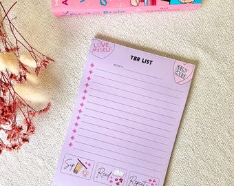 Bloc-notes de liste TBR ; Amoureux des livres ; Cadeau lecteur ; Cadeaux pour elle