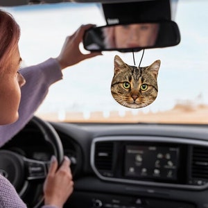 Custom Air Freshener from Photo, Personlized Picture Freshener,Car Ornament Freshie,Car Accessories for Boyfriend Birthday Gift,Couples Gift