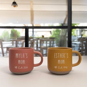 Custom Mom Mug With Kids Names,12oz Mommy Coffee Mug,Ceramic Mug Gift for Mom, Mother&#39;s Day Gift,Mug Engraved Gift,Mom Birthday Gift for Her