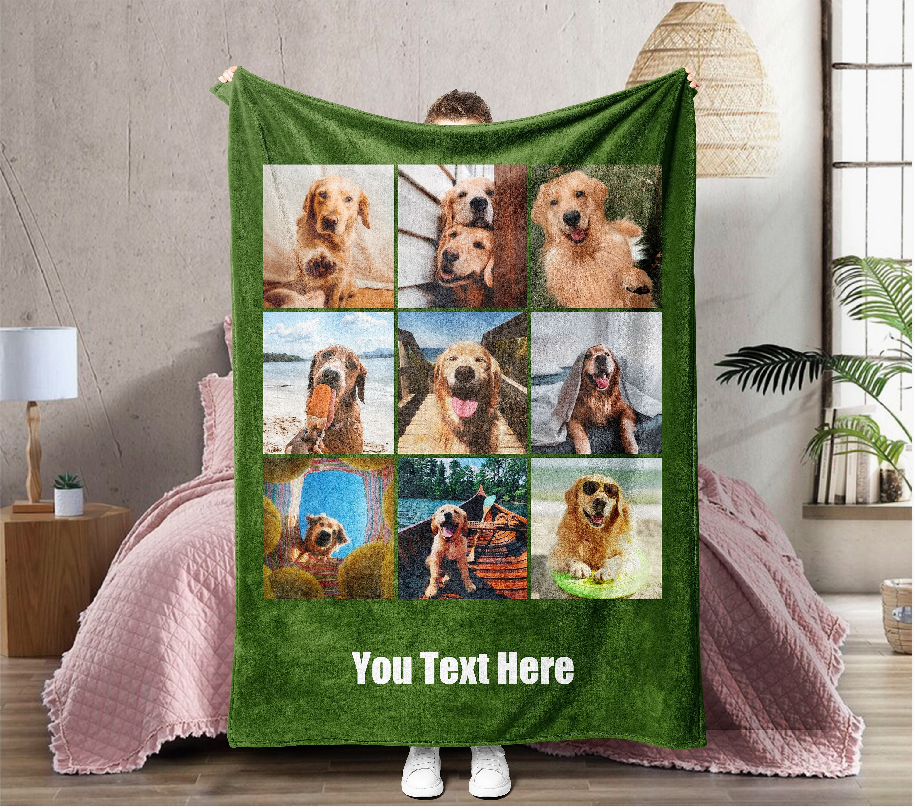 Customizable Photo Blanket Collage Personalized Gift for Etsy