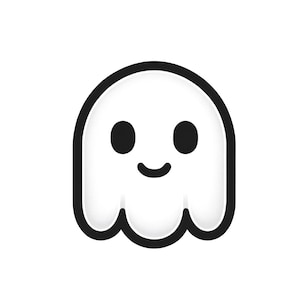 Halloween Mask - Playful Ghost Design for Kids