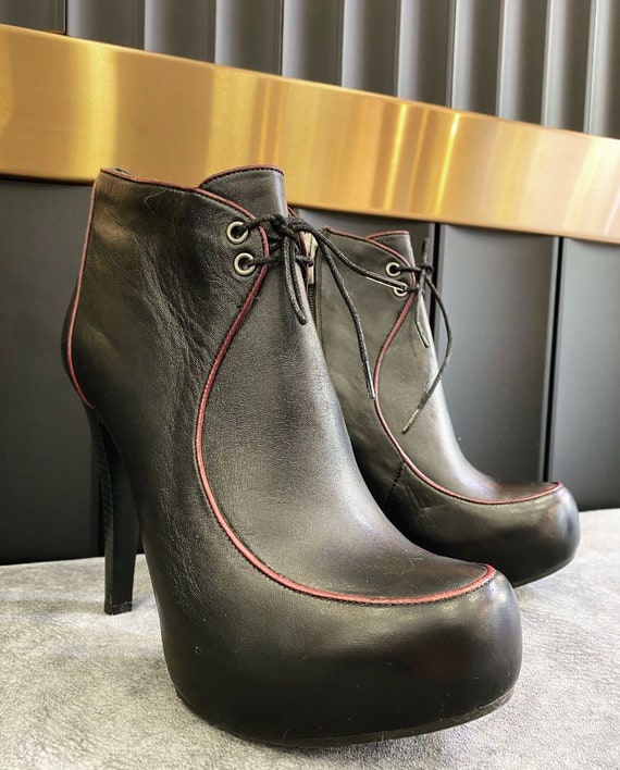 Ankle Strap Black Patent Hidden Platform | Platform high heel shoes, Heels, High  heel shoes