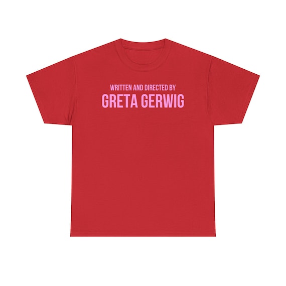 Greta Gerwig T-shirt: 'written and Directed By' Film Fan Tee