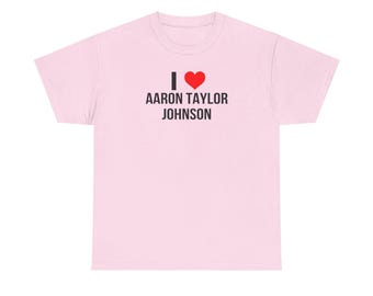I Heart Aaron Taylor Johnson Shirt: Celebrity Fan Tee