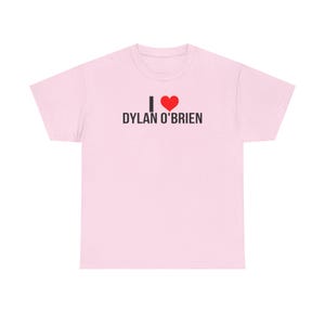 I Heart Dylan Obrien Shirt | Celebrity Fan Tee | Trendy Dylan Obrien Fan Merch | Pop Culture Graphic T-Shirt