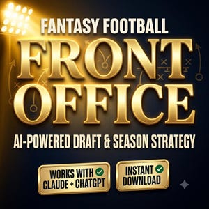 Fantasy Football AI Assistant, Claude ChatGPT Draft Strategy (Digital Download)