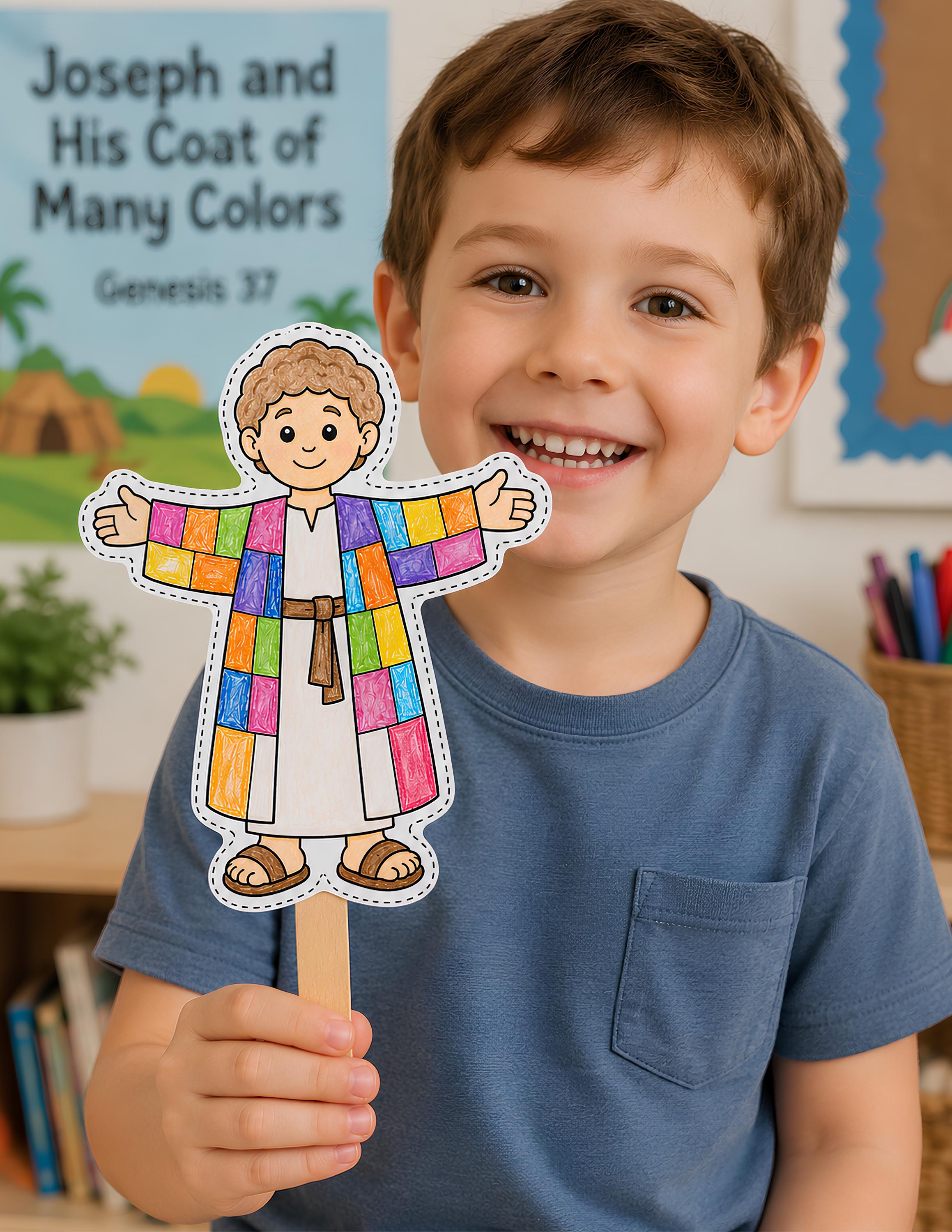 43 Dive into Fun with These Easy Popsicle Stick Crafts for Kids 26 Joseph's Coat of Many Colors Popsicle Stick Craft, Christian Kids…