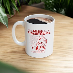 The Killers Miss Atomic Bomb Letras Battle Born Taza de cerámica 11oz
