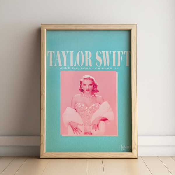 Eras Tour Chicago Poster Etsy