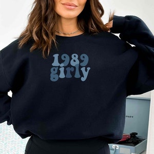 1989 tv girly t/s inspired crewneck sweatshirt, eras tour outfit, gift for her, holiday birthday gift, music lover merch