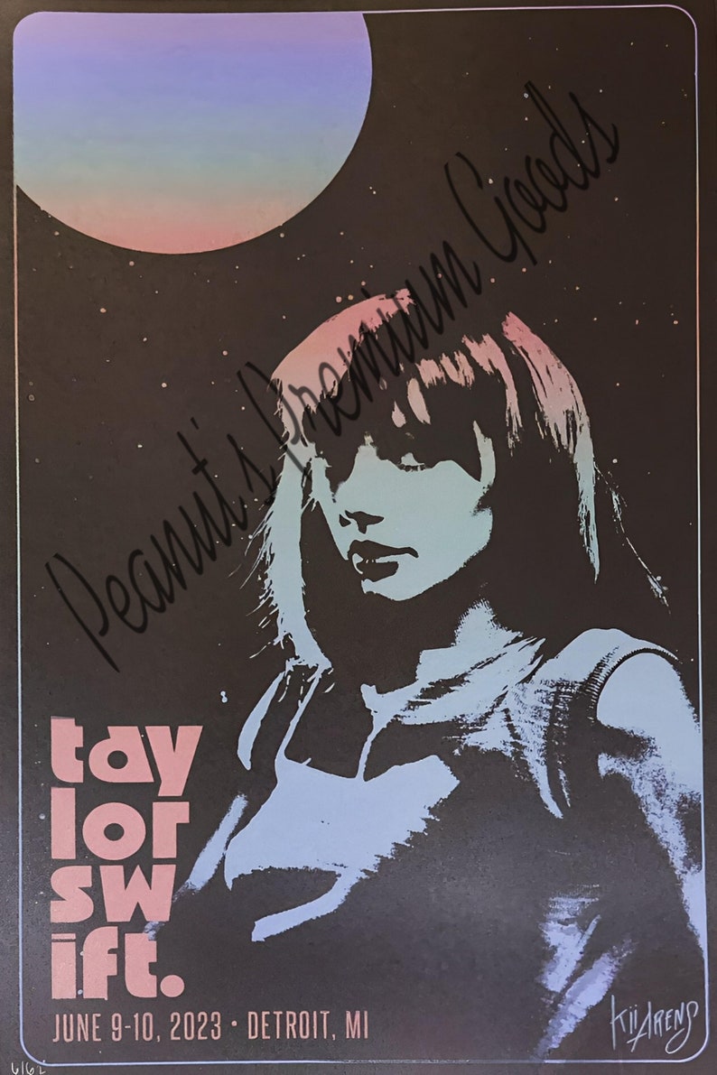 T/s detroit vip eras tour póster descarga digital póster - Etsy México