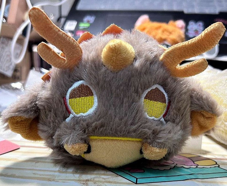 Genshin Impact: Zhongli Crying Dragon Plush Doll,cute Doll Keychain ...