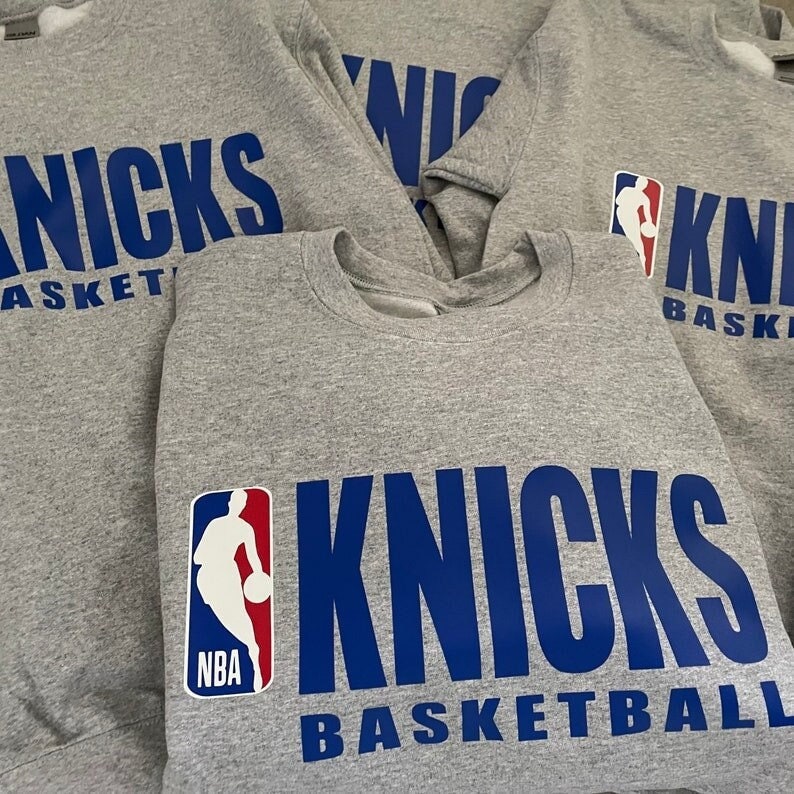 NBA Korea Unisex NYK KNICKS Front Long Sleeve Cotton Tee Shirt White, Graphic Tees for Men, KOODING in 2023