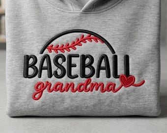 Archivo de bordado de abuela beisbolera PES, diseño para máquina de béisbol para el día del partido